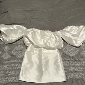 Elegant White Off-Shoulder Dress